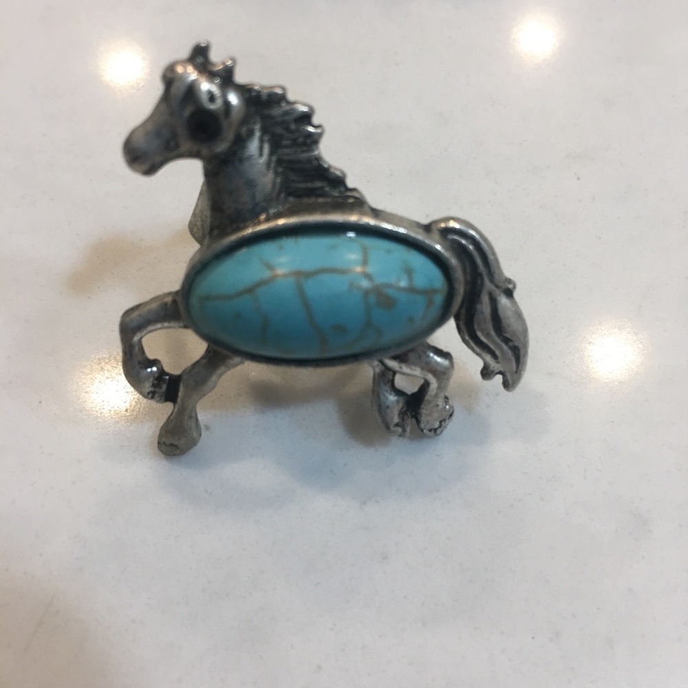 Turquoise and multicolored cross, ring, &bracelet - Picture 4 of 6